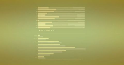 Digital data diagrams over green background