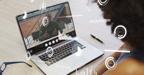 Virtual Meeting Technology and Communication Concept