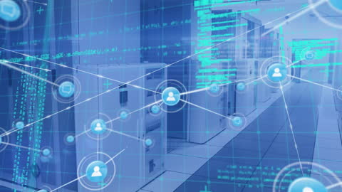 Digital Network Technology in Server Room