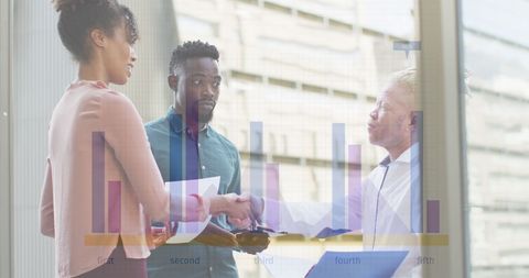 Collaborative Business Team Analyzing Financial Data Graph - Download Free Stock Images Pikwizard.com