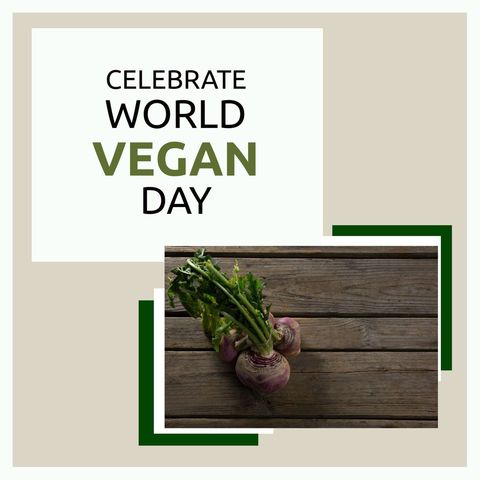World vegan day celebration with fresh beetroots