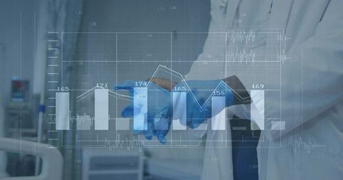 Medical Professional Analyzing Digital Data in Clinic Room