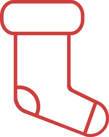 Transparent Red Christmas Stocking Illustration Perfect for Holiday Crafts - Download Free Stock Videos Pikwizard.com