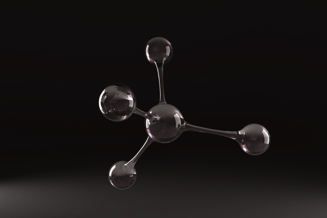 Transparent Black Molecule Model Against Dark Background - Download Free Stock Videos Pikwizard.com