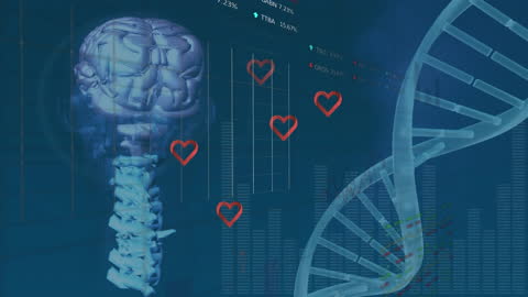 Digital Abstract of Brain and DNA with Data Interface Elements
