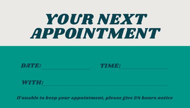 This template is useful for businesses needing to remind clients of appointments. It can be customized with relevant details such as date, time, and service provider. Ideal for medical offices, spas, or consultancy businesses aiming to improve organization and client communication.
