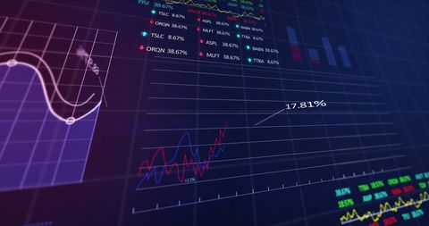 Advanced Financial Data Visualization on Digital Interface - Download Free Stock Images Pikwizard.com