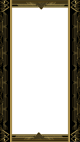 art deco gold frame teal panel transparent vintage style - Download Free Stock Videos Pikwizard.com