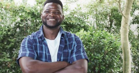 Confident African American Man Outdoors in Casual Style - Download Free Stock Images Pikwizard.com