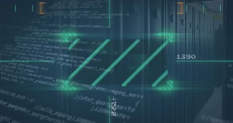 Futuristic Data Processing over High-Tech Server Room - Download Free Stock Images Pikwizard.com