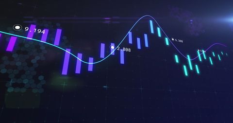 Digital Representation of Financial Data Trends - Download Free Stock Images Pikwizard.com