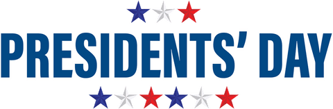 Transparent Patriotic Presidents' Day Text Illustration