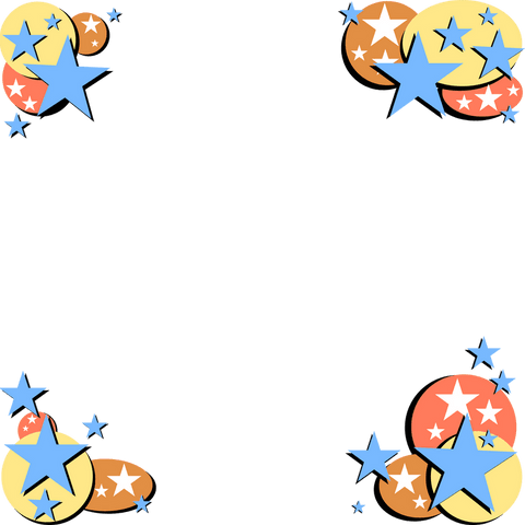 festive borders with stars and circles on transparent background - Download Free Stock Videos Pikwizard.com