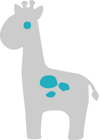 cartoon giraffe icon on transparent background - Download Free Stock Videos Pikwizard.com