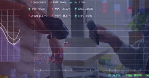 Digital Transactions in Financial Data Interface Concept - Download Free Stock Images Pikwizard.com