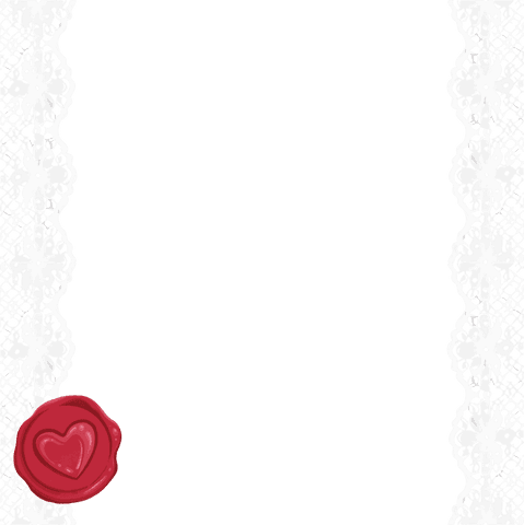 Vintage Lace Border with Heart Seal on Transparent Background - Download Free Stock Videos Pikwizard.com