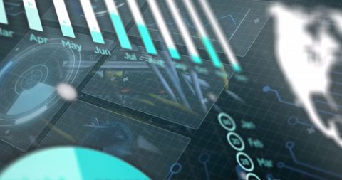 Futuristic Data Analytics and Digital Interface - Download Free Stock Images Pikwizard.com