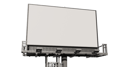 Blank Billboard on Transparent Background for Advertising Design - Download Free Stock Videos Pikwizard.com