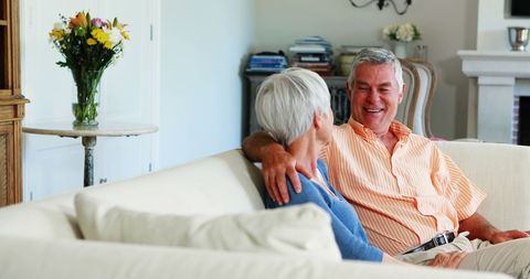 Happy Senior Couple Enjoying Quality Time Together at Home - Download Free Stock Images Pikwizard.com