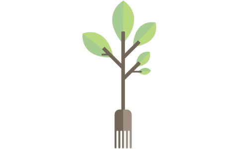 Digital Illustration of Tree with Green Leaves Transparent Background