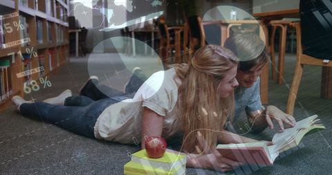 Innovative Learning with Holographic Data in Modern Library Setting - Download Free Stock Images Pikwizard.com
