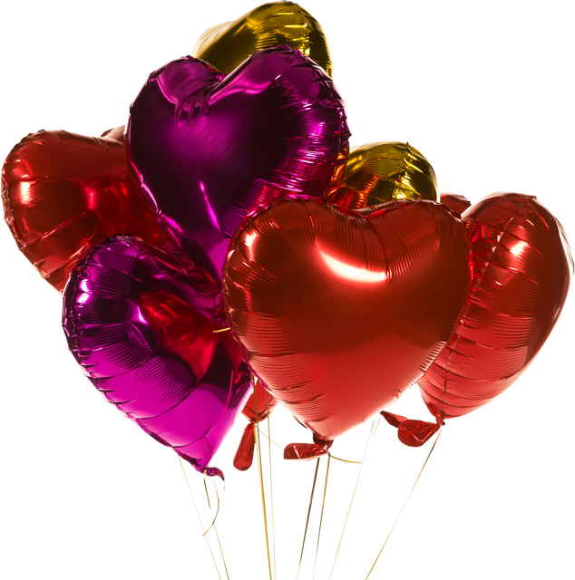 Multicolored Transparent Heart-Shaped Balloons Close-up, Festive and Cheerful - Download Free Stock Videos Pikwizard.com