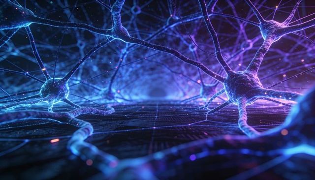 Glowing Neural Network with Luminescent Neurons, Pulsing Synapses and Futuristic Circuitry