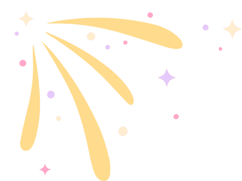 celebratory yellow and pastel sparks on transparent background - Download Free Stock Videos Pikwizard.com