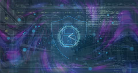 Digital Data Analytics with Lock Symbol Overlay