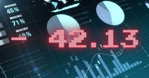 Digital Data Processing with Graphs and Global Business Elements - Download Free Stock Images Pikwizard.com