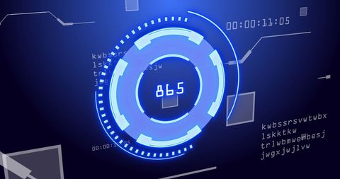 Futuristic Digital Scan Overlay with Data Streams - Download Free Stock Images Pikwizard.com