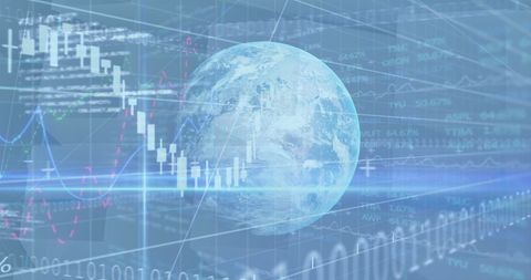 Global Financial Market Data Processing and Connectivity - Download Free Stock Images Pikwizard.com