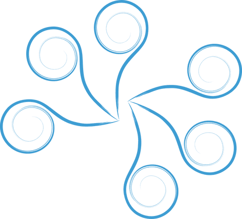 Blue Spiral Decorative Design on Transparent Background - Download Free Stock Videos Pikwizard.com