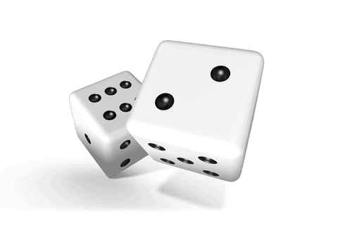 3d transparent dice with black dots on white background - Download Free Stock Videos Pikwizard.com