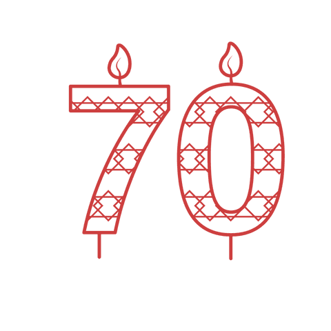 red 70 birthday candle on transparent background with intricate patterns - Download Free Stock Videos Pikwizard.com