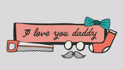 transparent father's day card with tools and mustache - Download Free Stock Videos Pikwizard.com