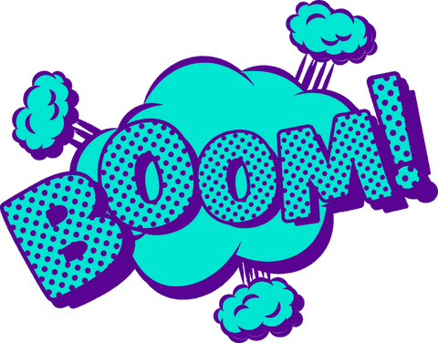 comic styled dynamic boom text with explosive effect and transparent background - Download Free Stock Videos Pikwizard.com