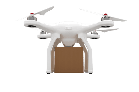 Transparent Flying Drone Delivering Package - Download Free Stock Videos Pikwizard.com
