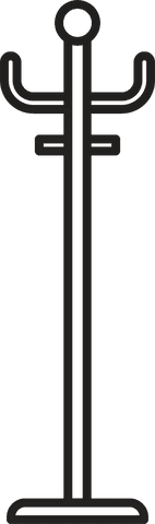 simple black clothes hanger on transparent background - Download Free Stock Videos Pikwizard.com