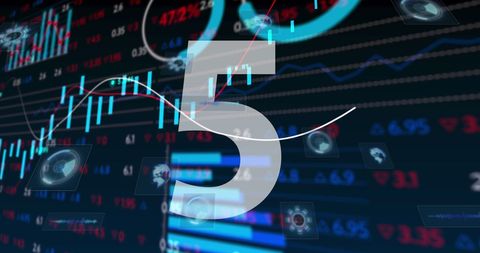 countdown and data analytics in energetic stock market visual - Download Free Stock Images Pikwizard.com