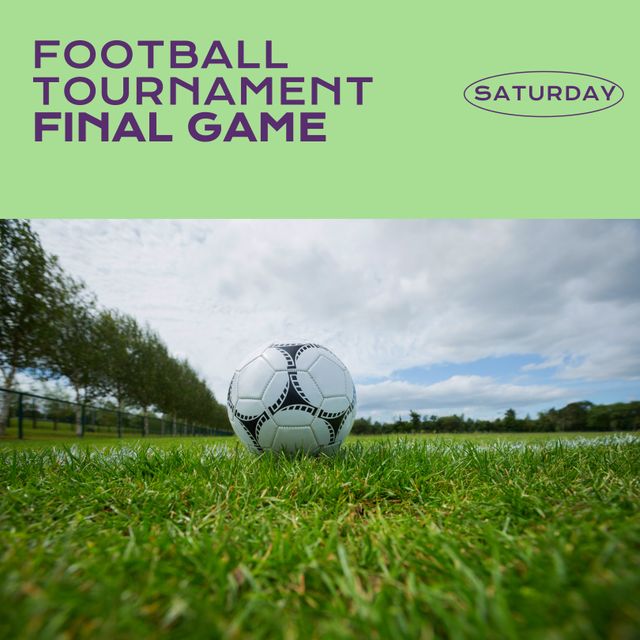 Football Tournament Final Game Promotional Poster Design - Download Free Stock Templates Pikwizard.com