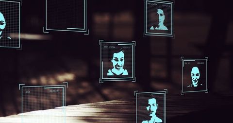 Digital Facial Recognition Technology in Urban Environment - Download Free Stock Images Pikwizard.com