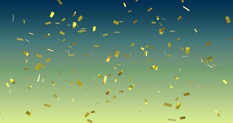 gold confetti falling on vibrant gradient background - Download Free Stock Images Pikwizard.com