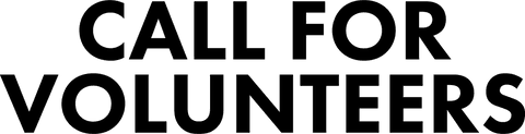Call for Volunteers PNG Text on Transparent Background