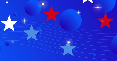 American Stars and Stripes Celebration with Vibrant Colors