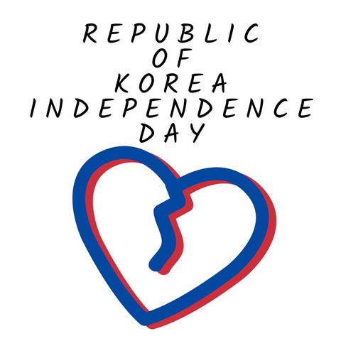 Korean Independence Day Heart with Peninsula Illustration - Download Free Stock Templates Pikwizard.com