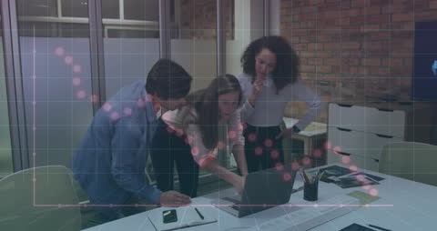 Team Analyzing Business Decline with Projection Overlap