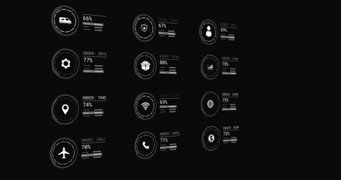 Global Shipping Interface with Digital Data Icons - Download Free Stock Images Pikwizard.com