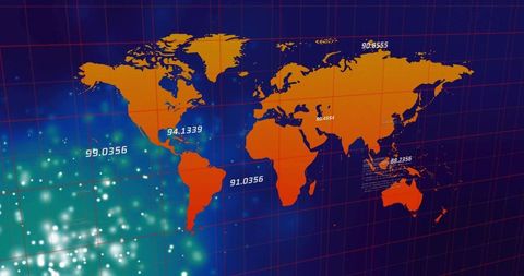 Innovative Earth Mapping with Digital Analytics Display