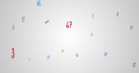 Colorful Random Numerals on Interactive White Background - Download Free Stock Images Pikwizard.com